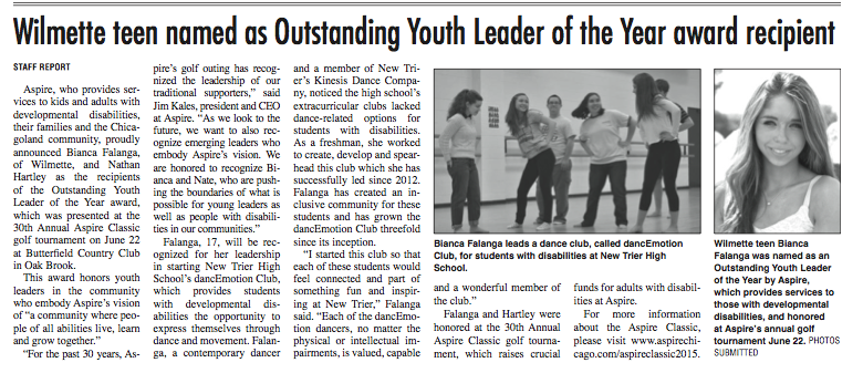 Outstanding Youth Leaders of the Year Award