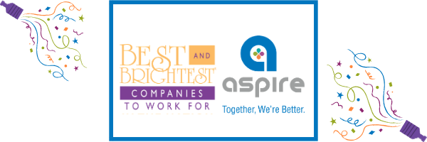 Aspire Named One of Best and Brightest Companies to Work For