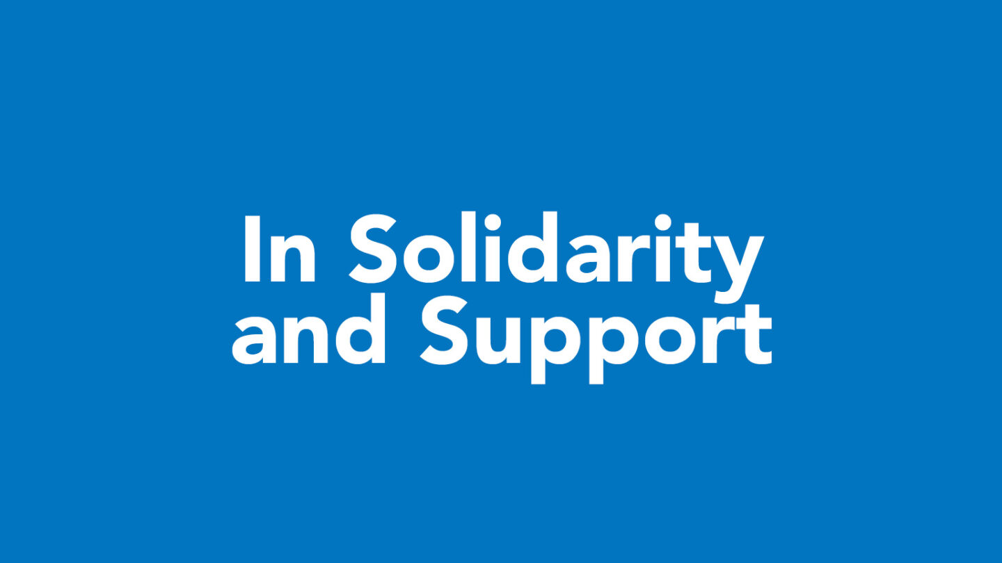 Video Update from Aspire CEO: In Solidarity and Support